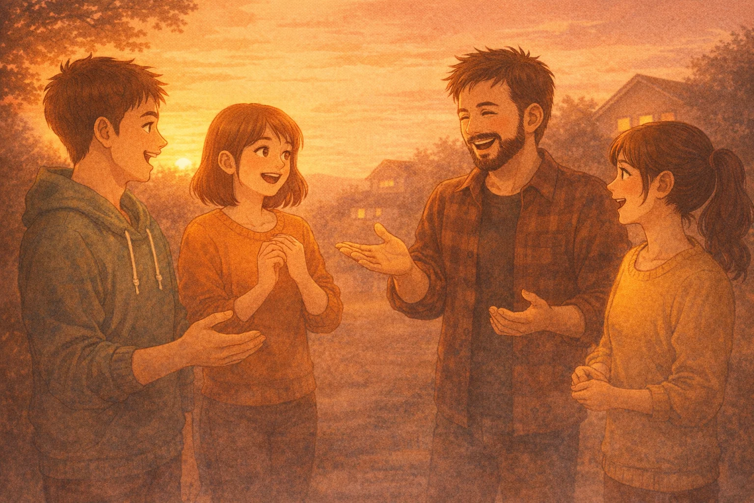 セッション後に笑顔で語り合う人々